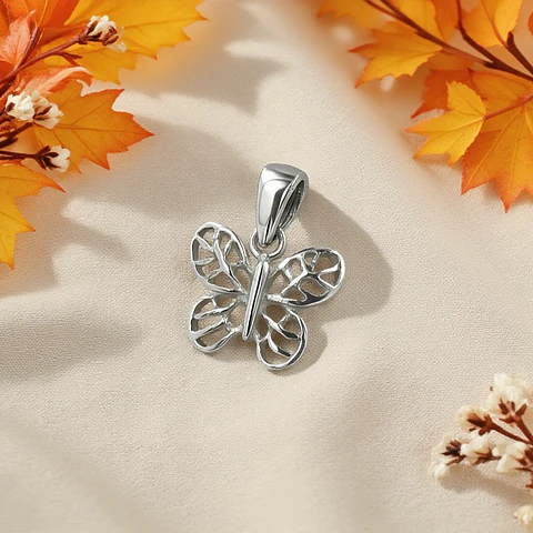 Colgante mariposa en plata 925