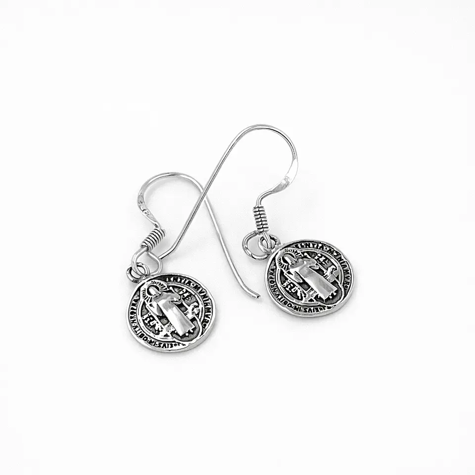 Aros san benito en plata 925 1