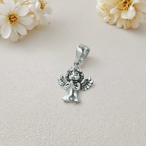 Colgante de angel en plata 925