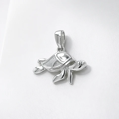 Colgante tortuga en plata 925