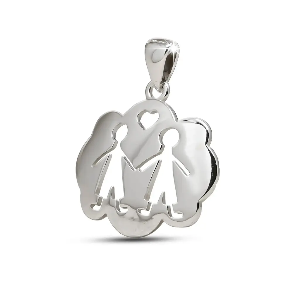 Colgante nube niño niño en plata 950 1
