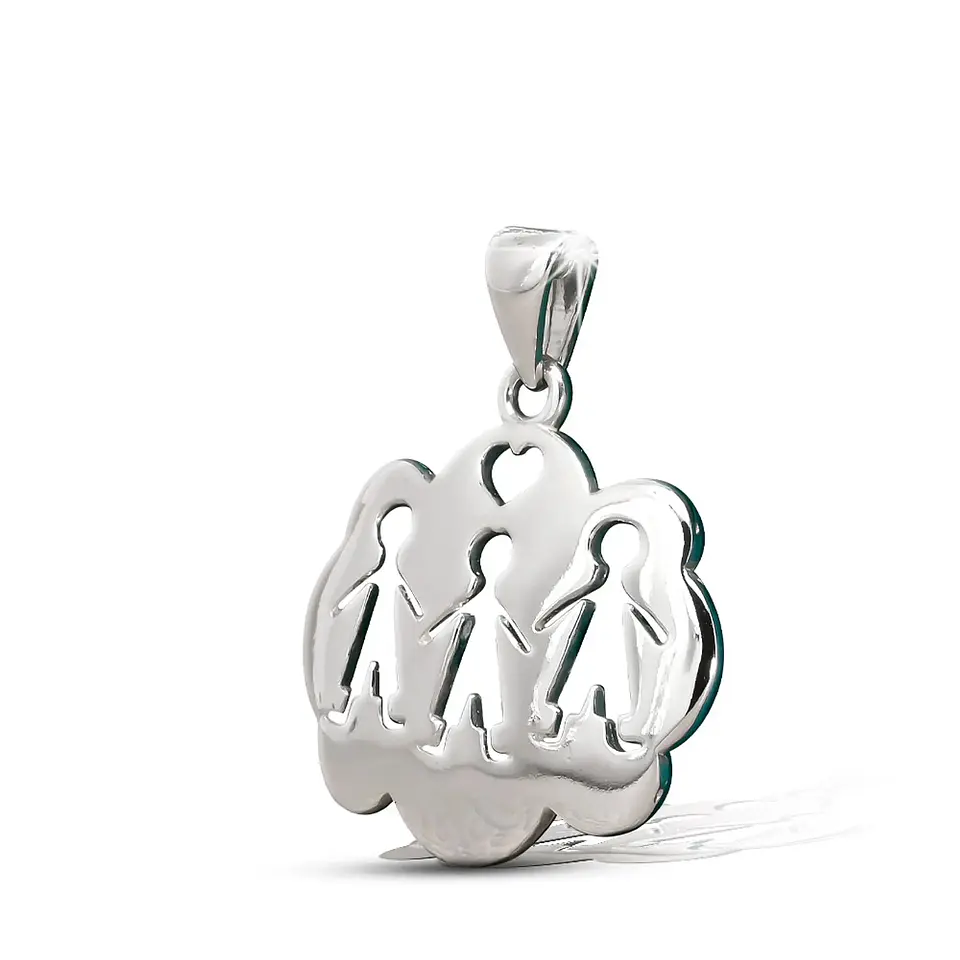 Colgante nube niño niño niño en plata 950 1
