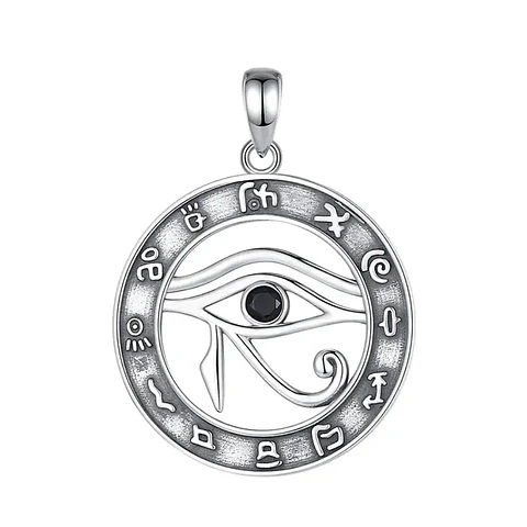 Colgante ojo turco con onix en plata 925