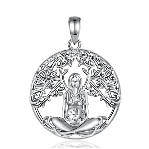 Colgante madre naturaleza en plata 925