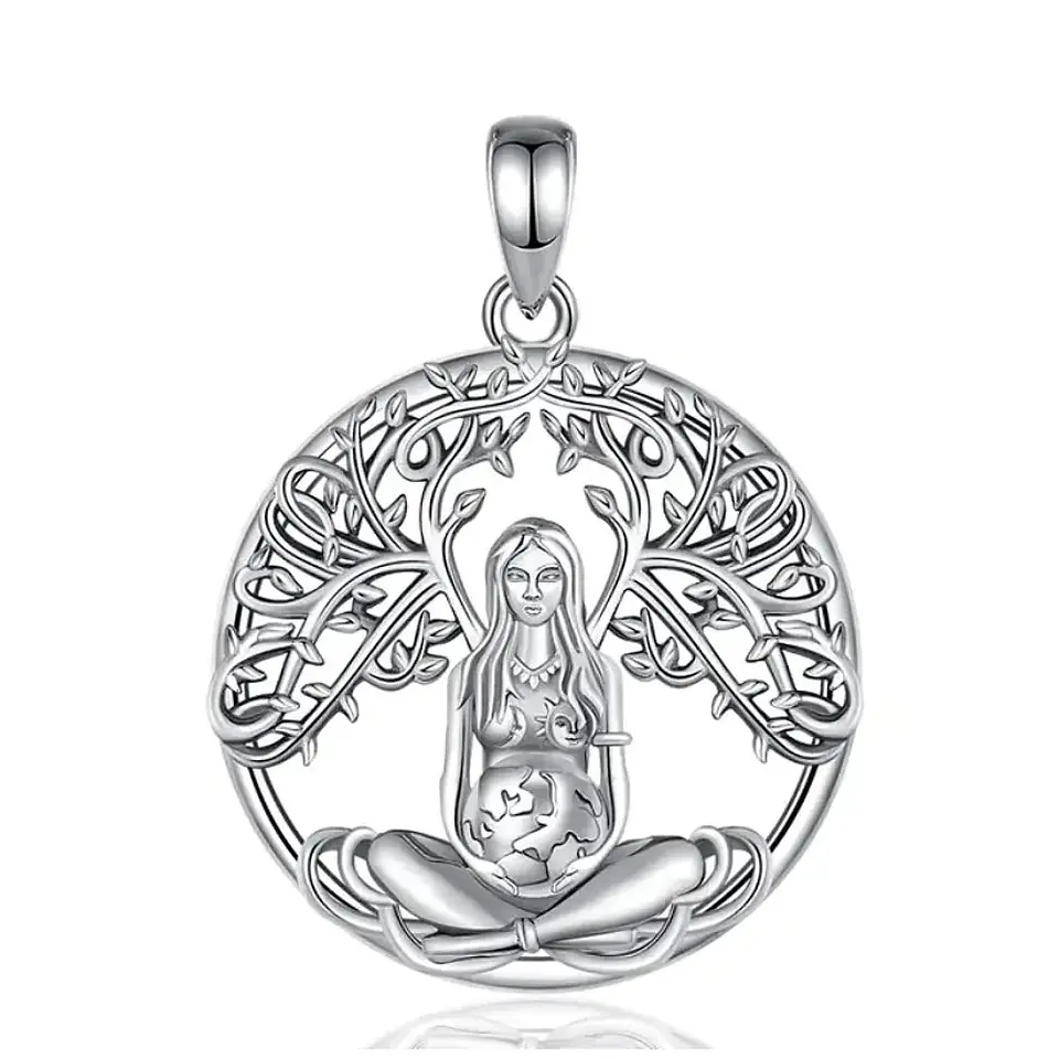 Colgante madre naturaleza en plata 925 1