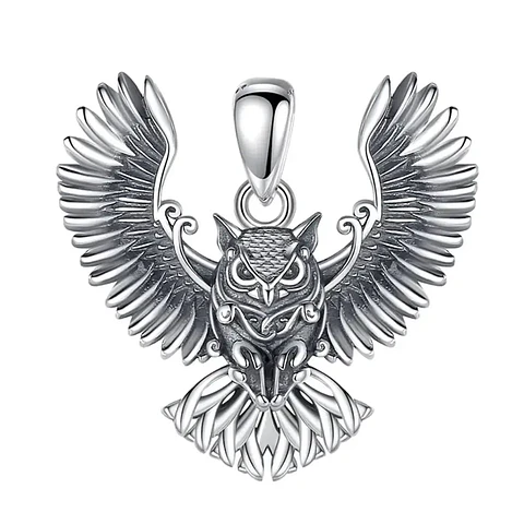 Colgante de búho en plata 925