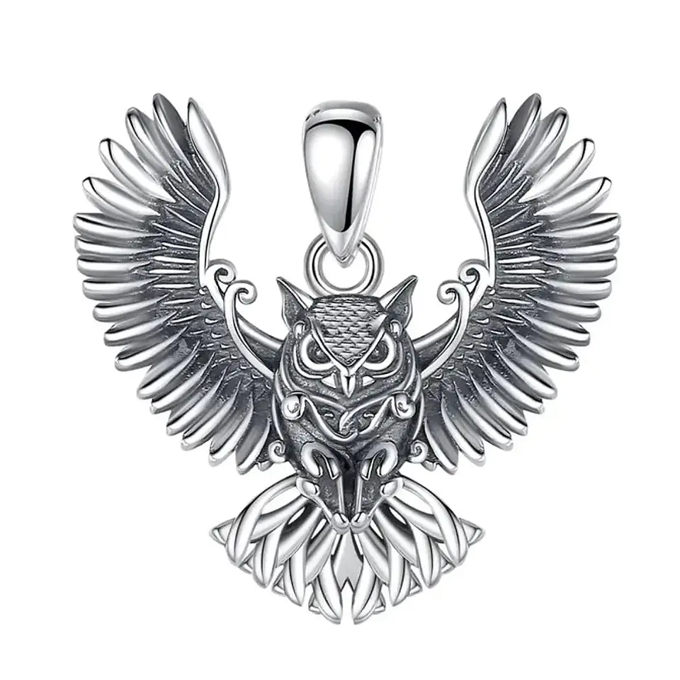 Colgante de búho en plata 925 1
