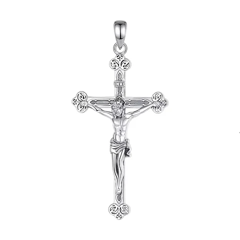 Colgante Cruz de jesus, crucifijo en plata 925