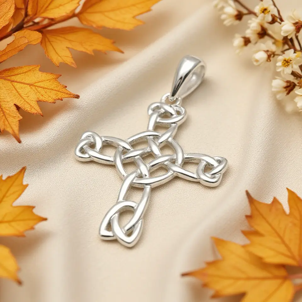 Cruz Celta Plata, Símbolo de Protección en plata 925 1