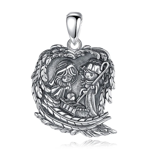 Colgante pesebre en plata 925