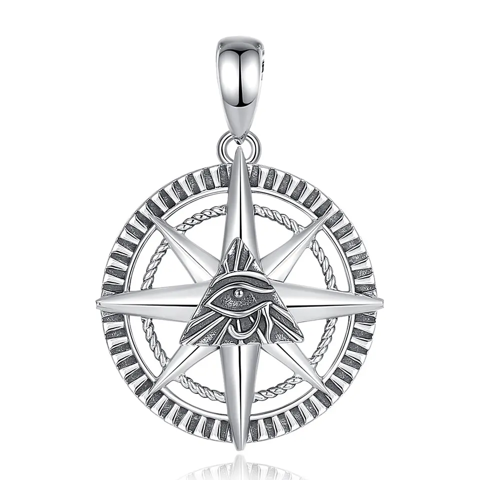 Colgante ojo de la providencia en plata 925 1