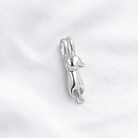 Colgante gato collar en plata 925