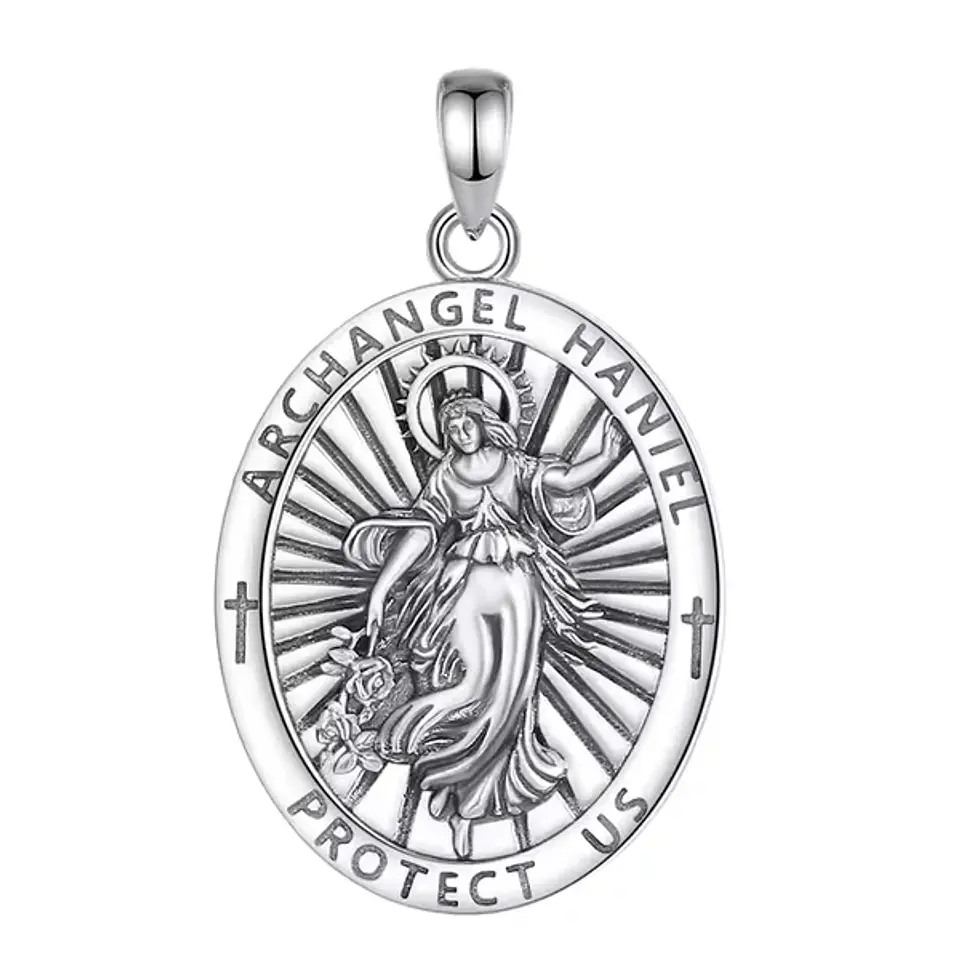 Colgante arcangel daniel en plata 925 1