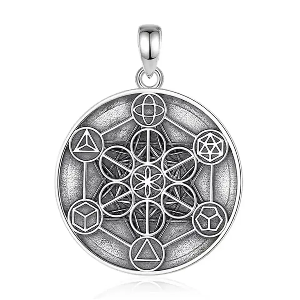 Colgante metatron simbología sagrada en plata 925 1