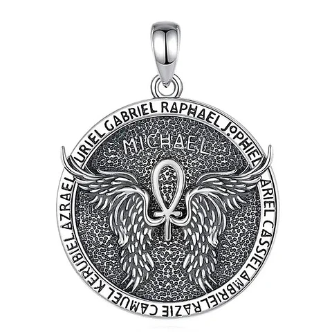 Colgante 7 arcángeles en plata 925