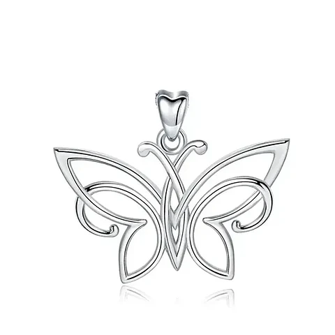 Colgante de mariposa en plata 925