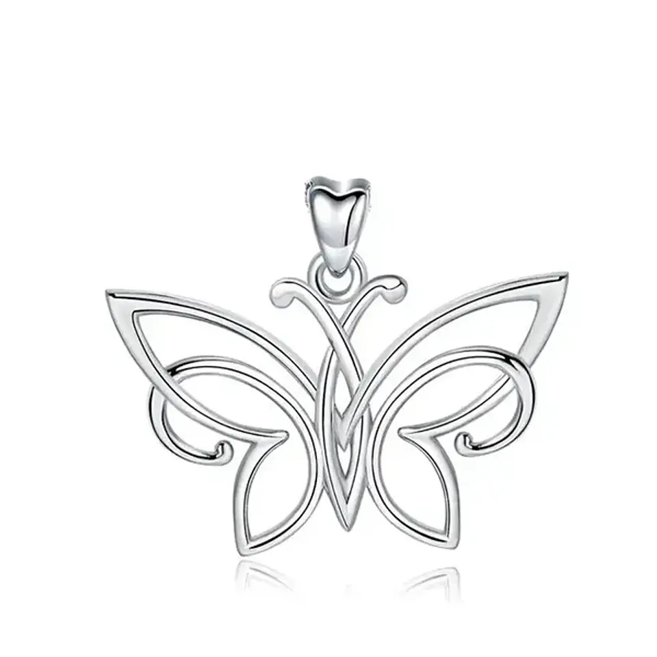 Colgante de mariposa en plata 925 1