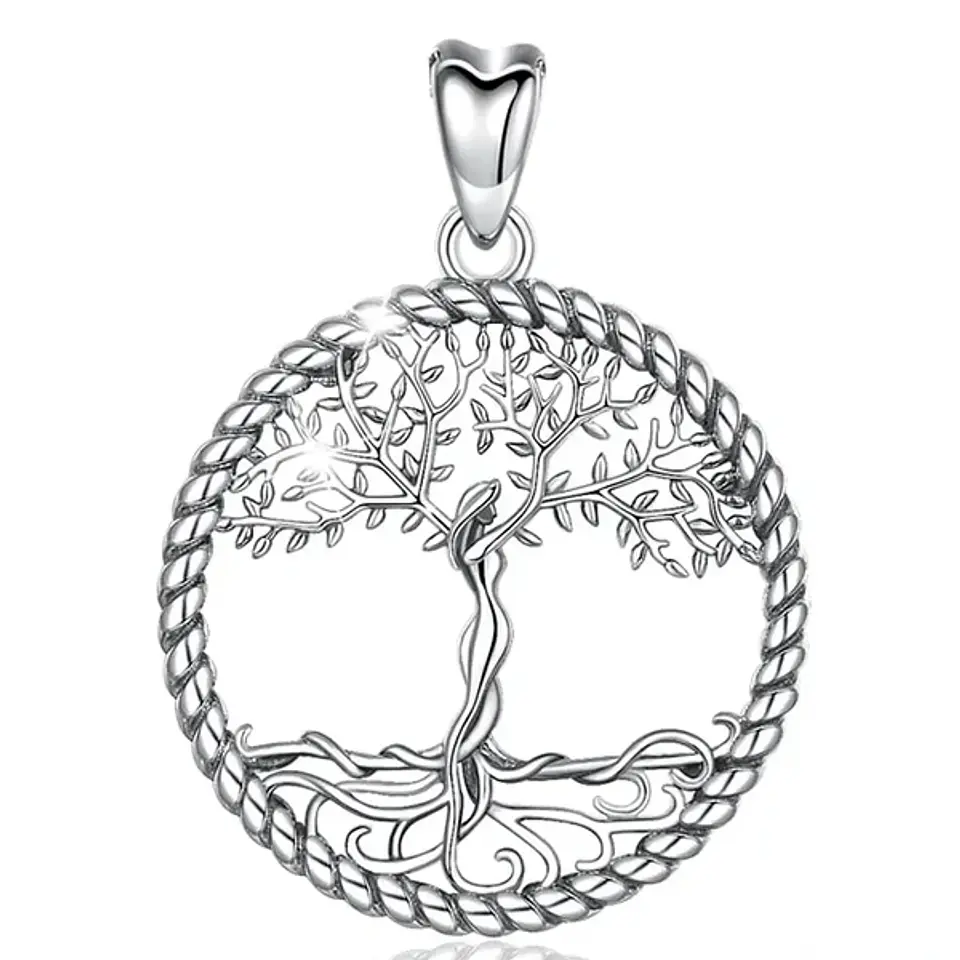 Colgante árbol de la vida en plata 925 1