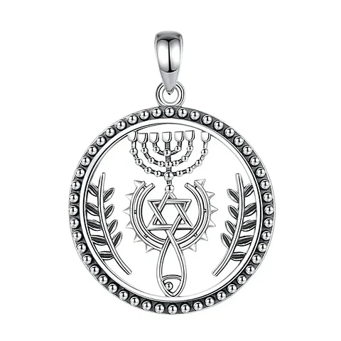 Colgante estrella de david en plata 925