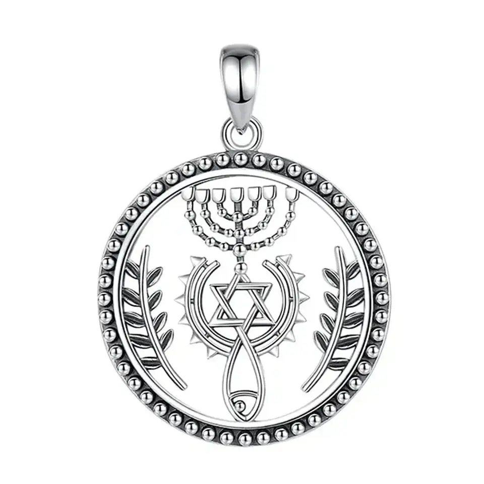 Colgante estrella de david en plata 925 1