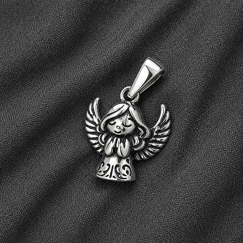 Colgante angel pequeño en plata 925