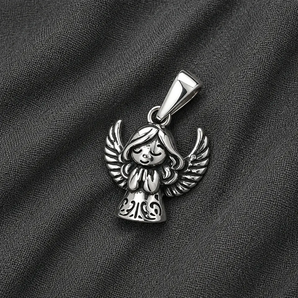 Colgante angel pequeño en plata 925 1