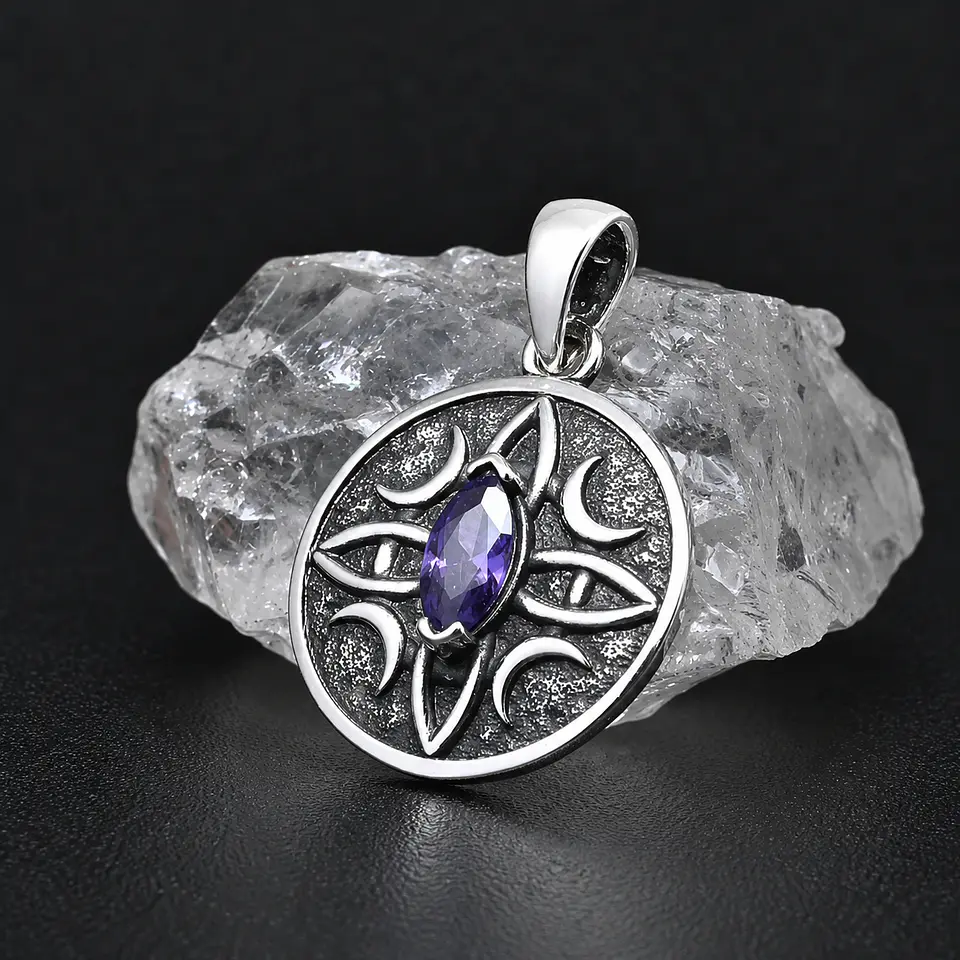 Colgante nudo de brujas navet en plata 950 1