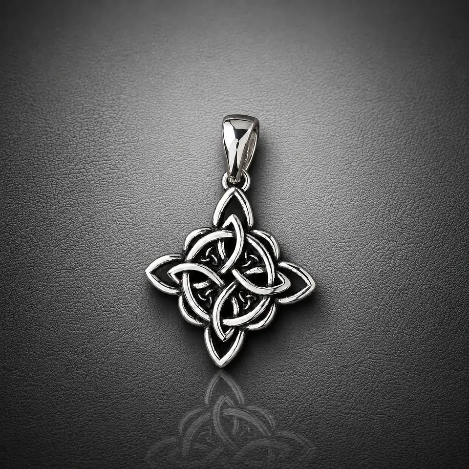 Colgante nudo de brujas mini en plata 925 1