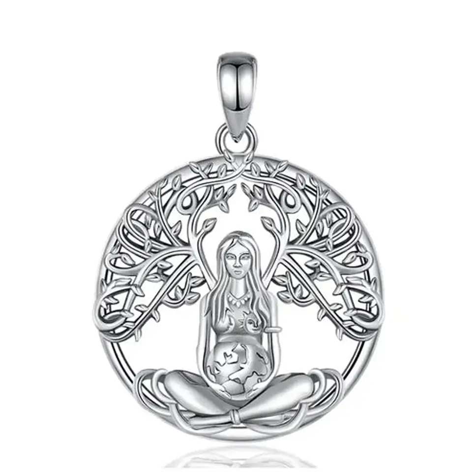 Colgante madre naturaleza en plata 925 1