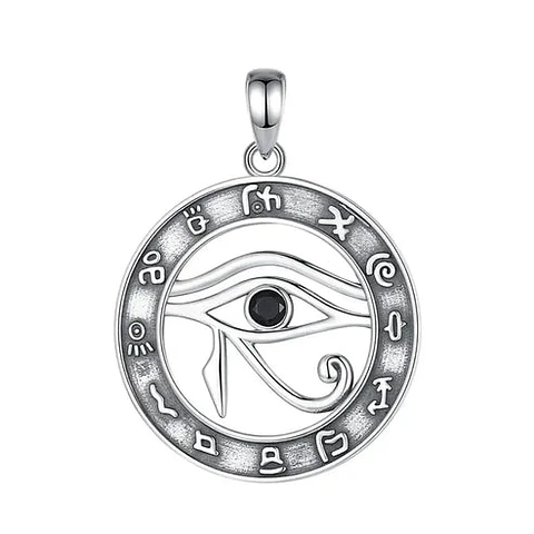 Colgante ojo turco con onix en plata 925
