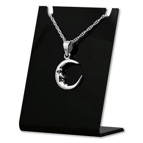 Colgante luna pequeña en plata 925