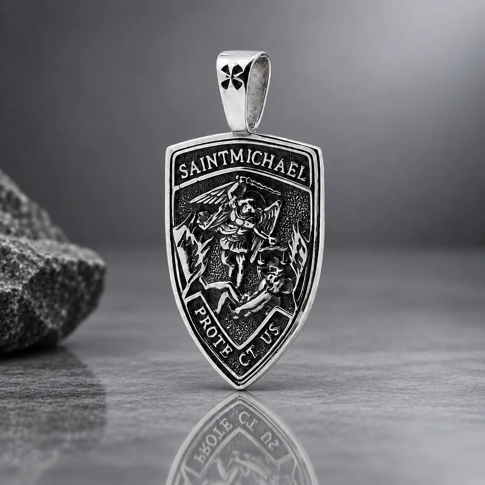 Escudo Saint Michael Arcángel Protectus 1