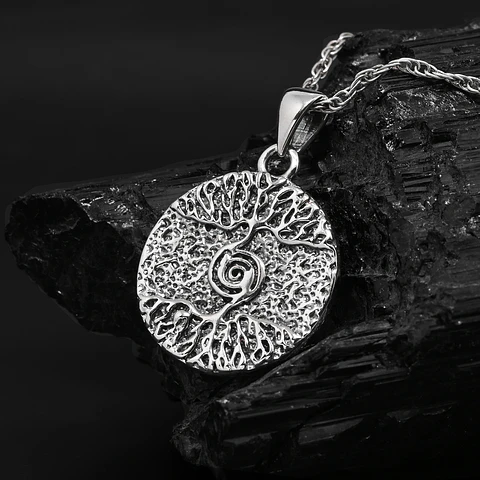 Árbol De La Vida Doble Estampa Vikingo Yggdrasil