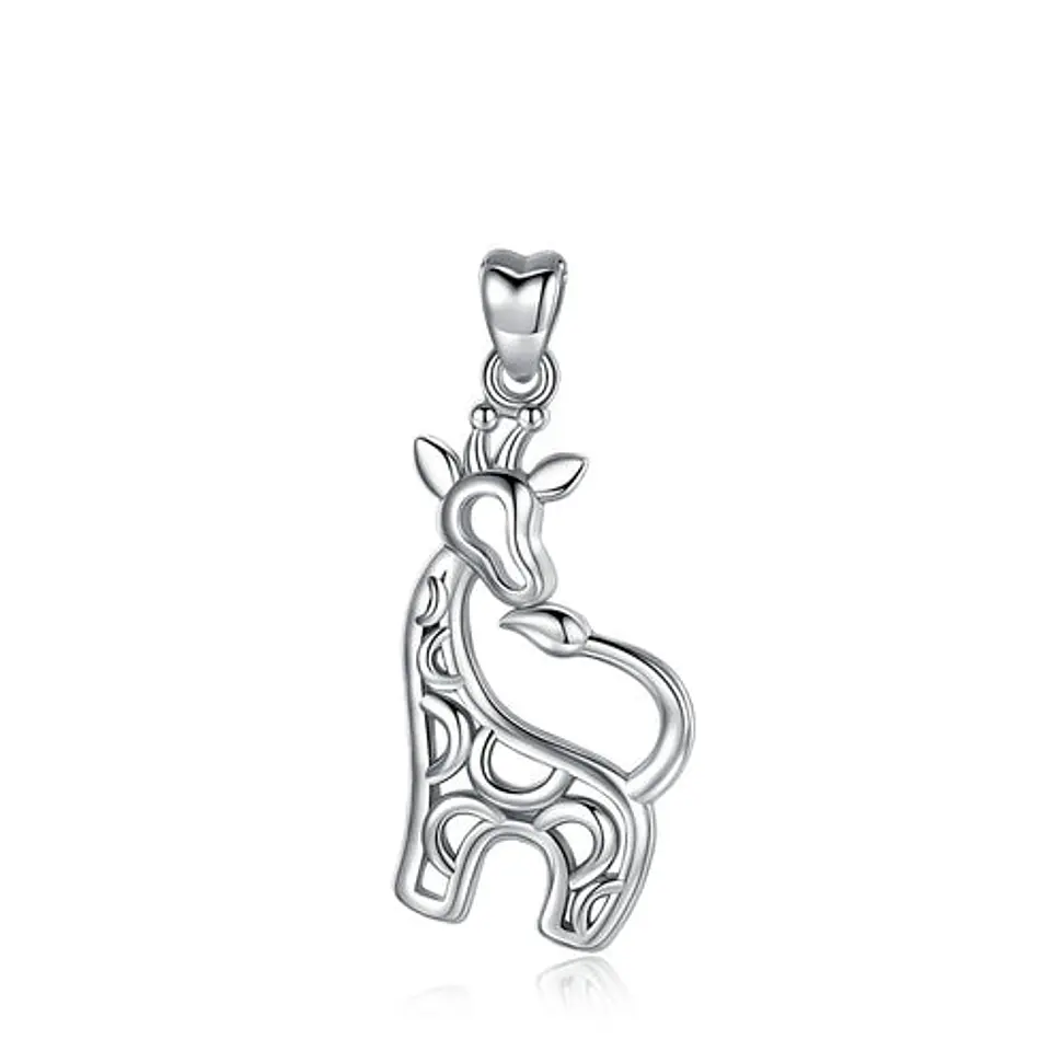 Colgante de jirafa en plata 925 1