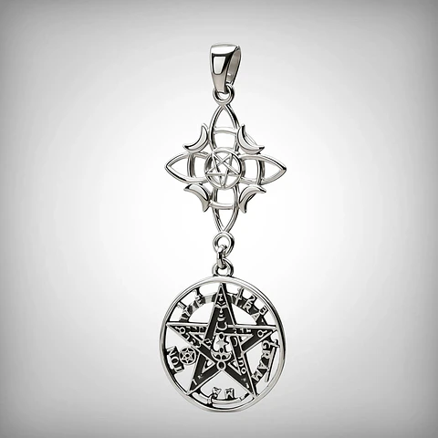 Nudo de bruja con tetragrammaton