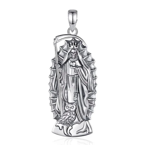 Colgante de santa muerte en plata 925