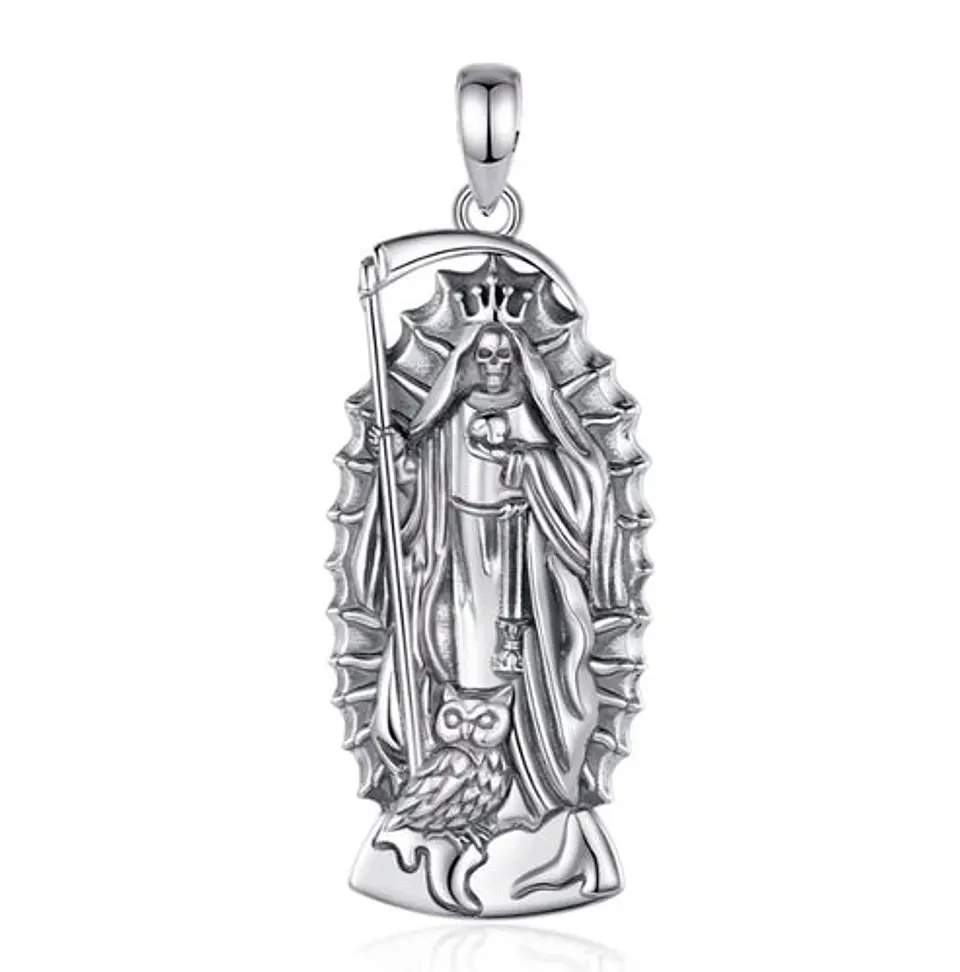 Colgante de santa muerte en plata 925 1