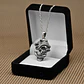 Colgante calavera con serpiente en plata 925 - Miniatura 2
