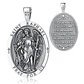 Colgante san Rafael arcángel en plata 925 - Miniatura 1