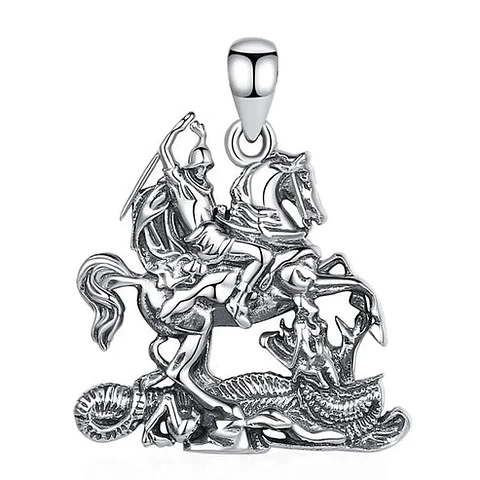 Colgante San Jorge en plata 925