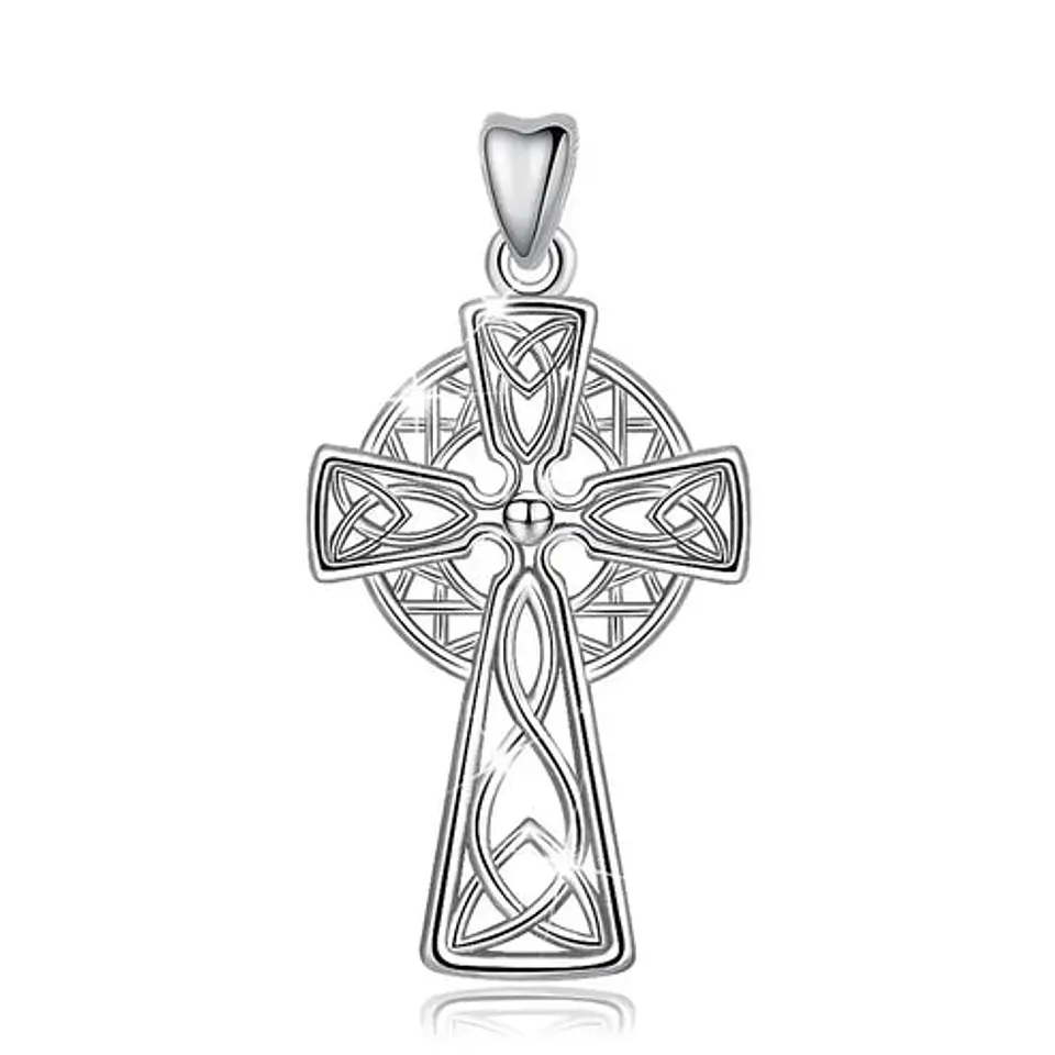 Colgante cruz celta en plata 925 1