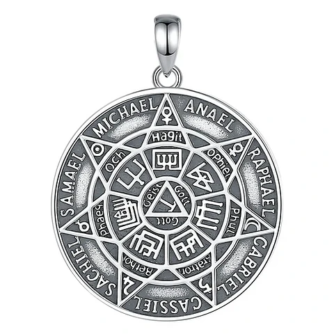 Colgante 7 arcángeles en plata 925