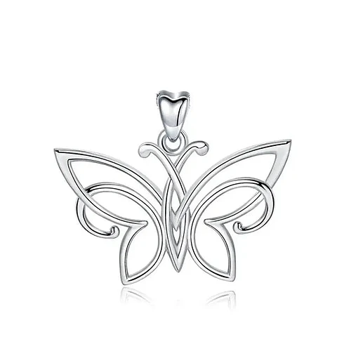 Colgante de mariposa en plata 925