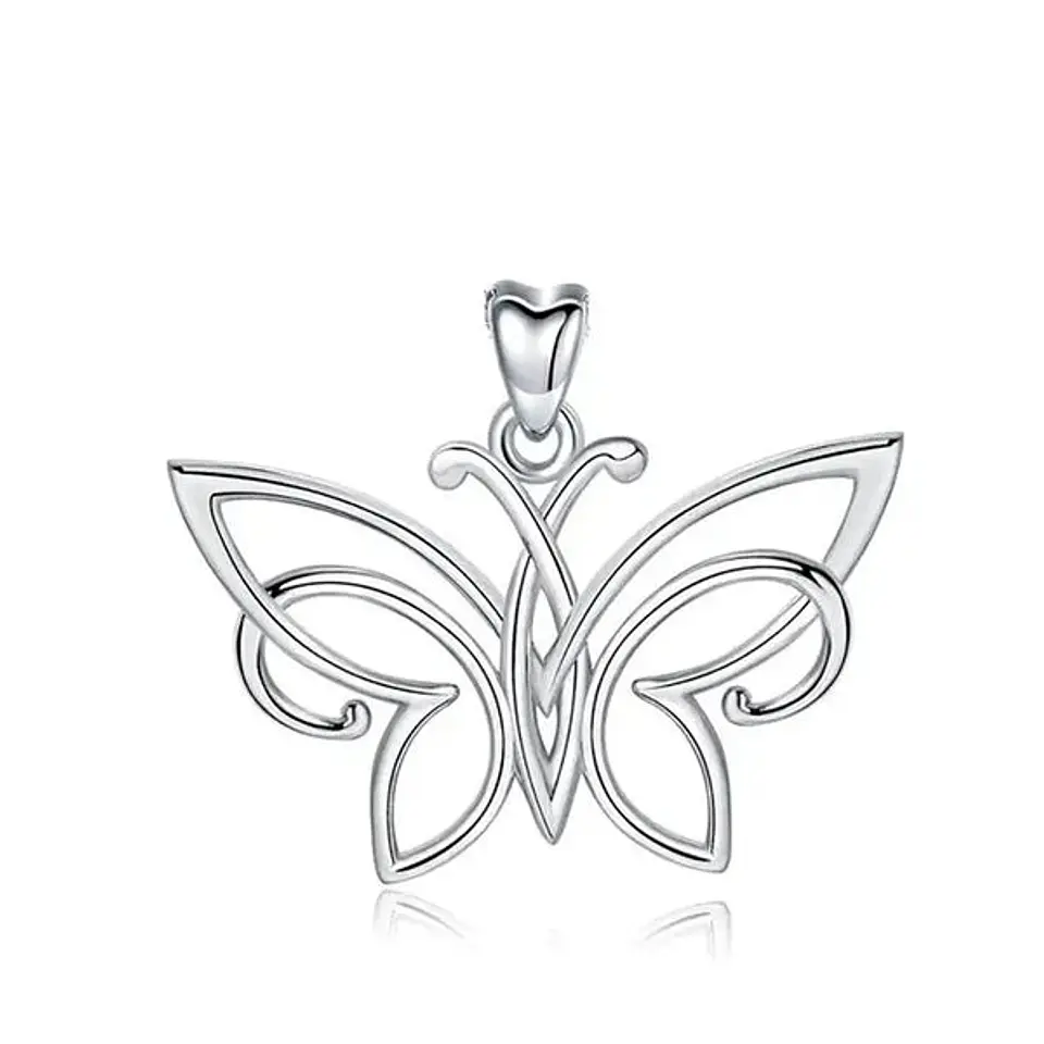 Colgante de mariposa en plata 925 1