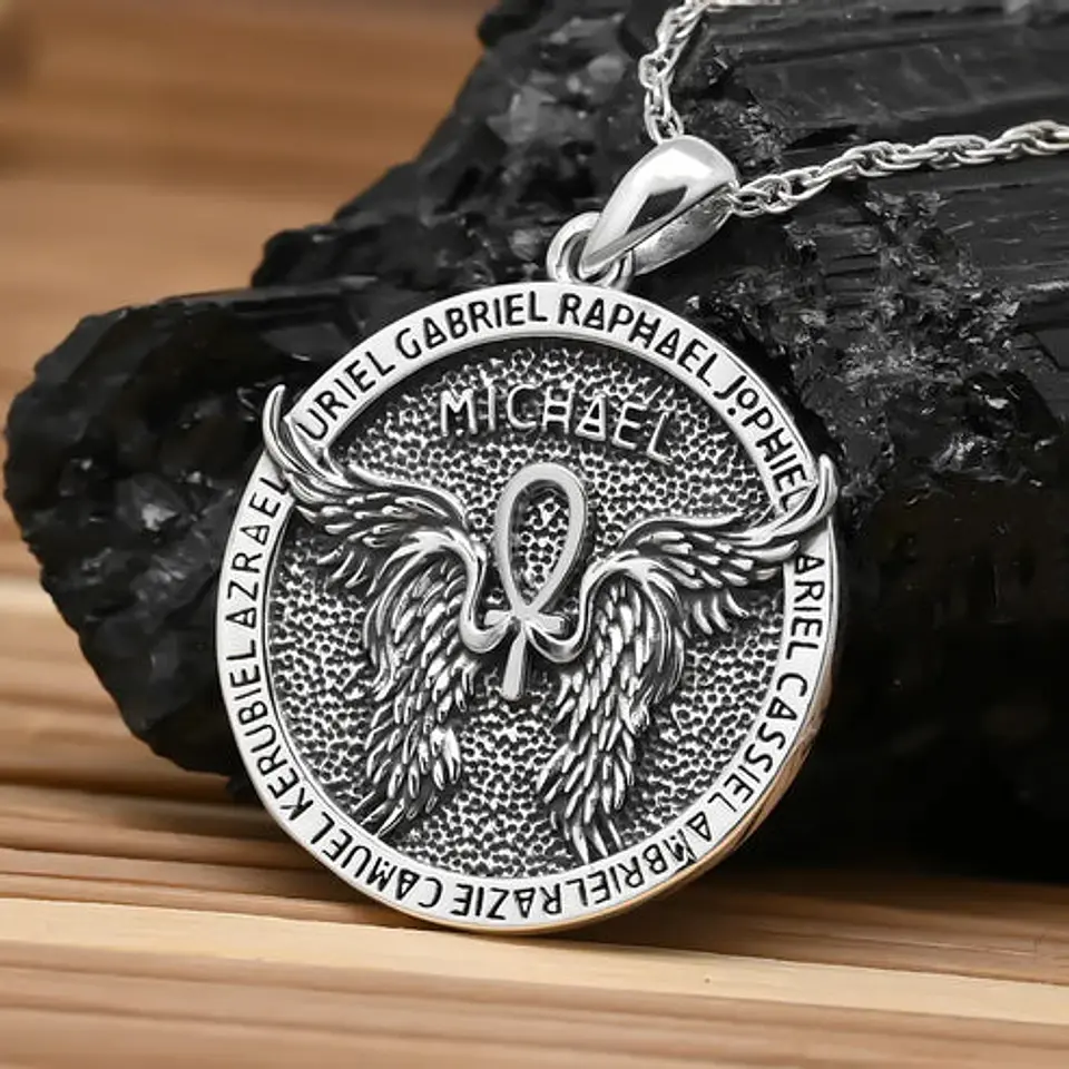 Colgante 7 arcángeles en plata 925 2