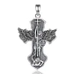Colgante cruz San Miguel de arcangel en plata 925 - Miniatura 1