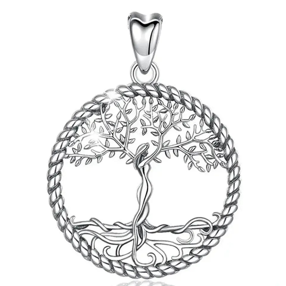 Colgante árbol de la vida en plata 925 1