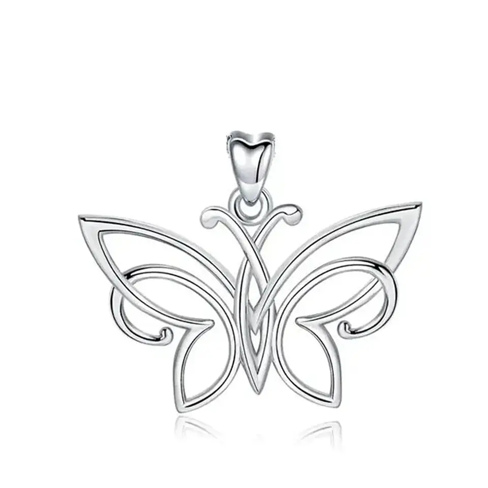 Colgante Mariposa En Plata Fina 925 1