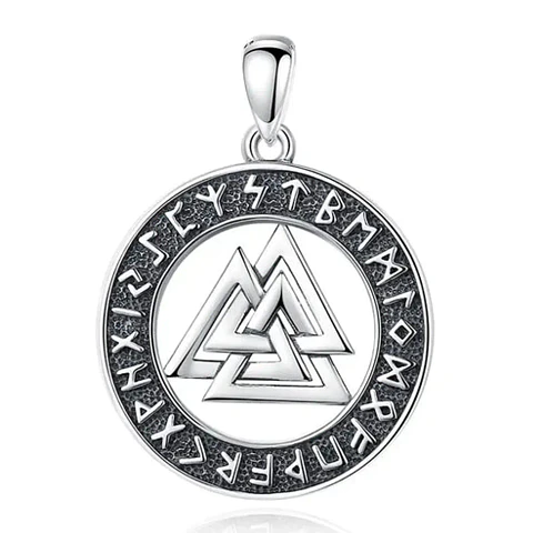 Colgaante runa nordica odin en plata 925