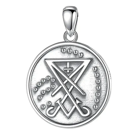 Colgante sigilo de lucifer en plata 925